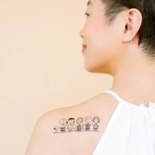 Tattly Classic Peanuts Line Temporary Tattoo Pair