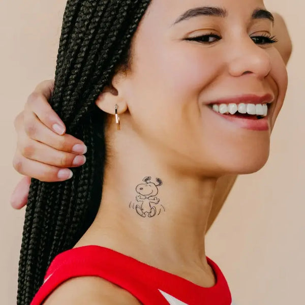 Tattly Snoopy Dancing Temporary Tattoo Pair