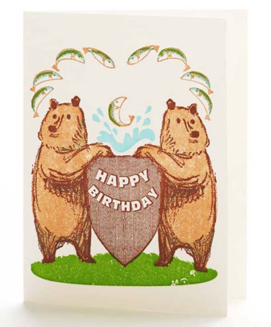 Birthday Card: Bears