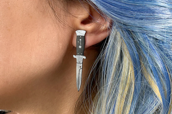 Vinca Earrings - Switchblades Studs