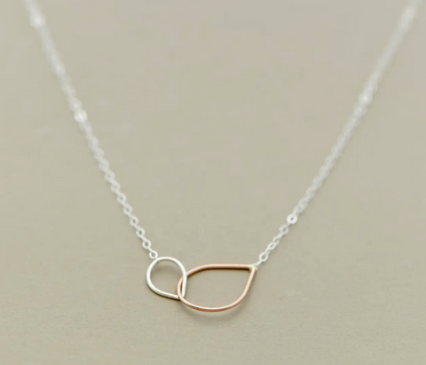 Britta Ambauen Dyad Necklace - Rose Gold and Sterling