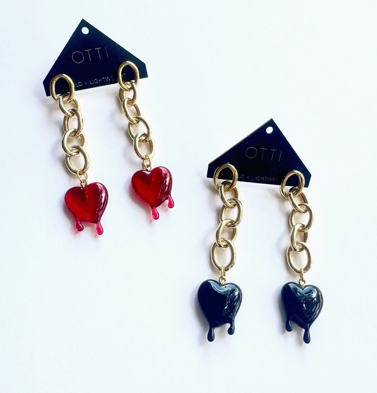 OTTI Dripping Heart Earrings