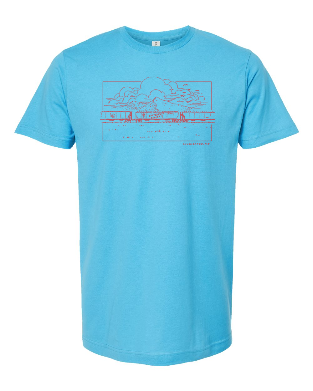 Bitterroot Records T-shirt (Aqua)