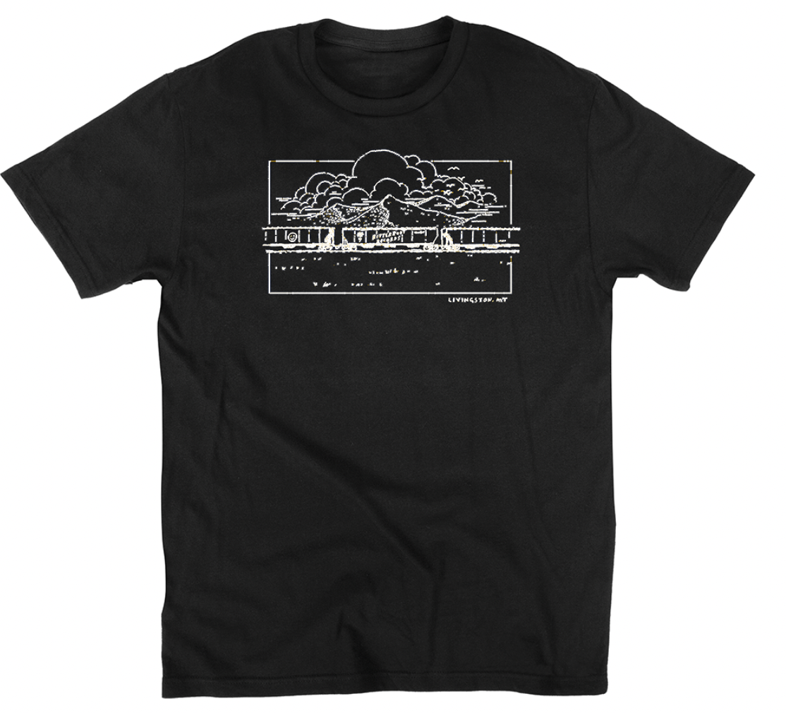 Bitterroot Records T-shirt (BLACK & WHITE)