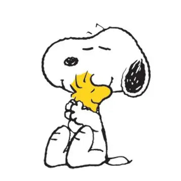 Tattly Snoopy Hugs Woodstock Temporary Tattoo Pair