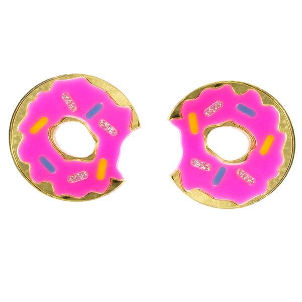 Vinca Earrings - Donuts (XL)