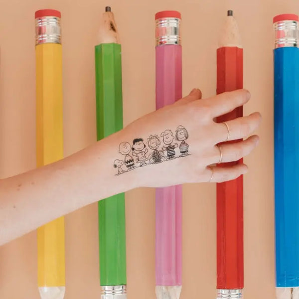 Tattly Classic Peanuts Line Temporary Tattoo Pair