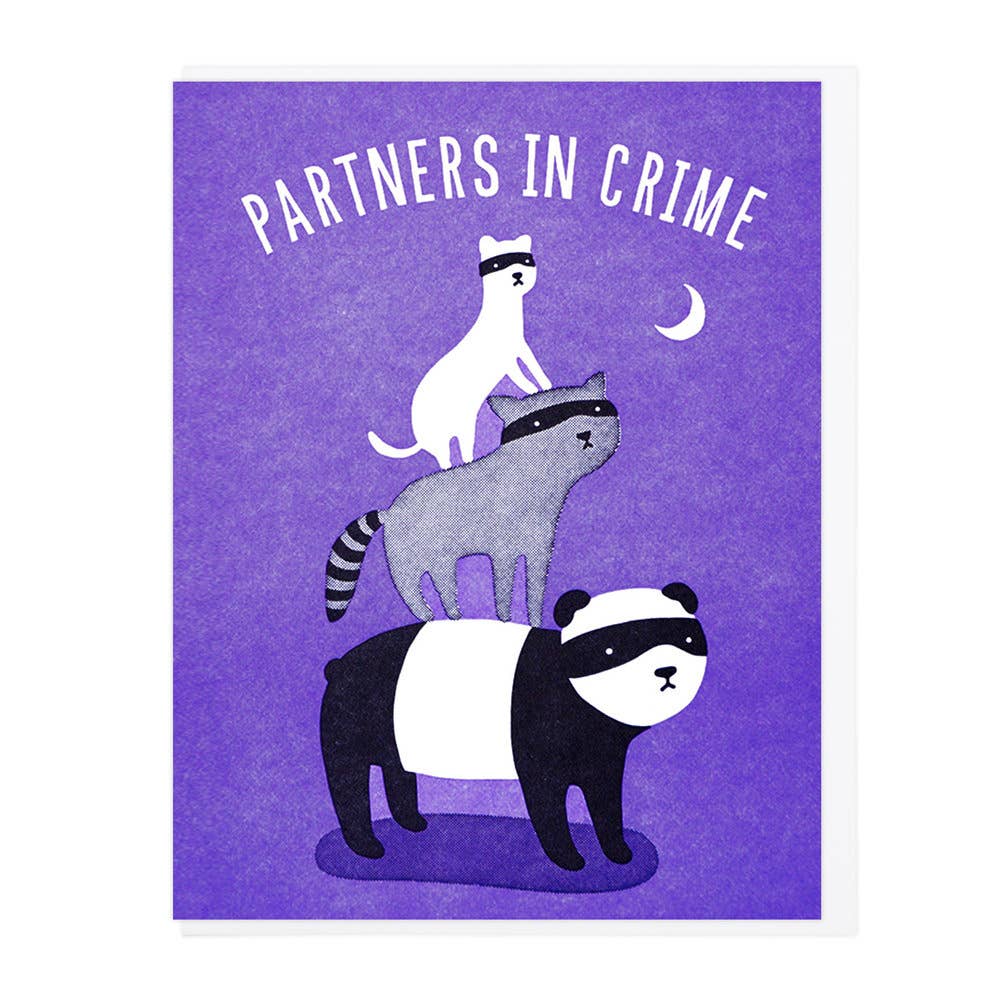 Greeting Card: Partners In Crime