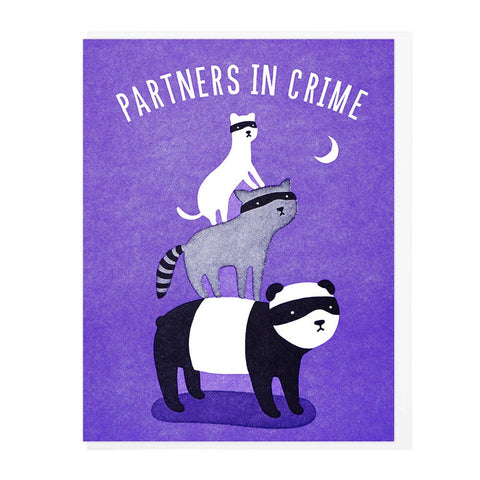 Greeting Card: Partners In Crime