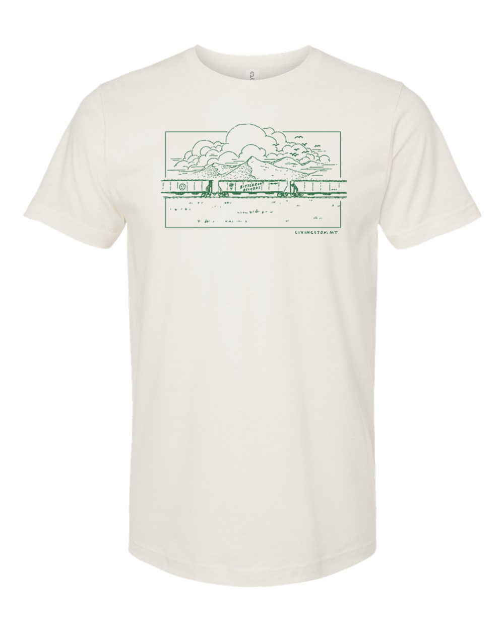 Bitterroot Records T-shirt (White)