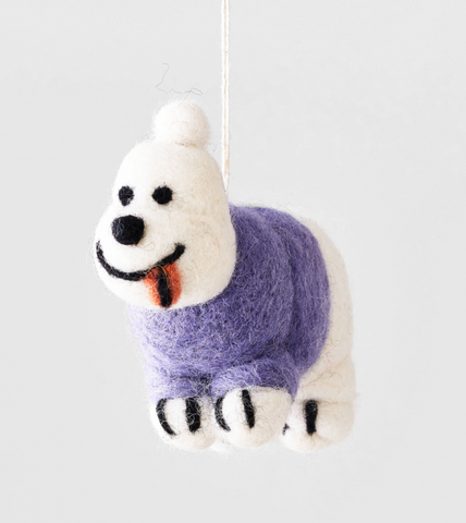 Felted Wool Ornament - Bernie