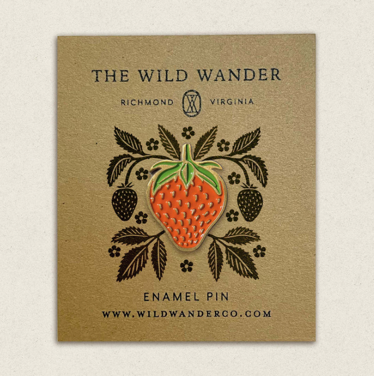 Enamel Pin: Strawberry