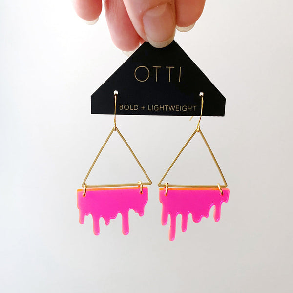 OTTI Slime Triangle Fluorescent Pink