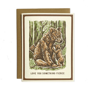 Love Card: Love You Something Fierce Bears