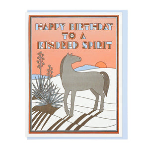 Birthday Card: Kindred Spirit Horse