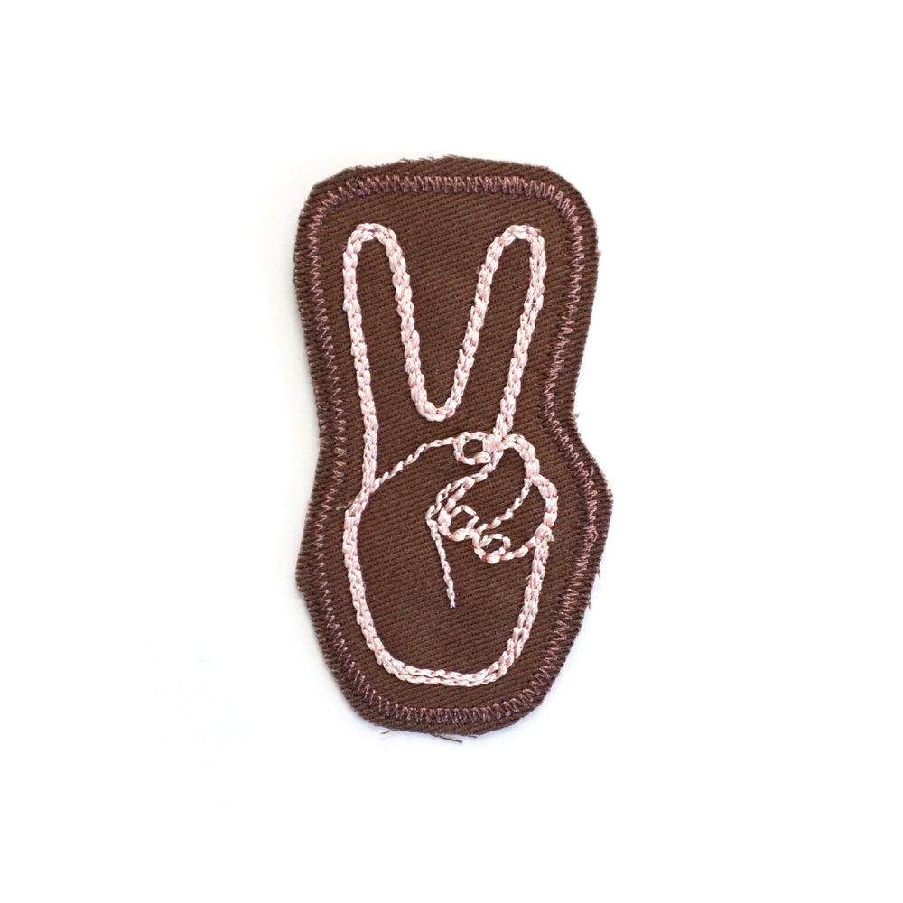 Patch: Peace (Brown)