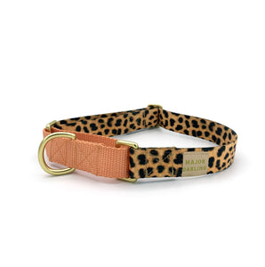 Martingale Collar - Leopard + Peach (LG)