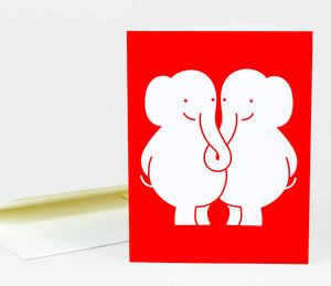 Greeting Card: Elephants