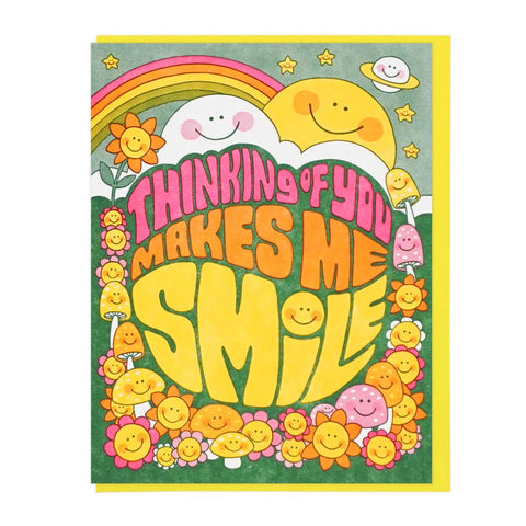Greeting Card: Thinking of You Makes Me Smile