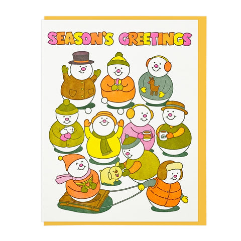 Holiday Card: Season's Greetings Snow Friends
