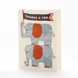 Thank You Card: Elephants